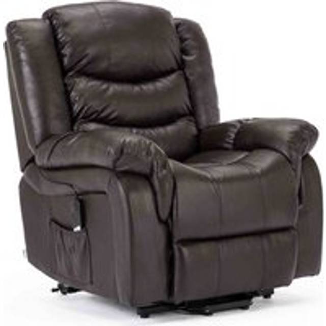 (Brown) Seattle Electric Rise Leather Recliner Armchair Sofa Home Lounge Chair