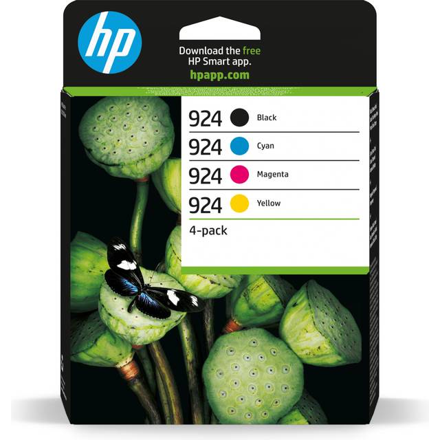 HP 924 Original Ink Cartridge CMYK 4-pack 6C3Z1NE