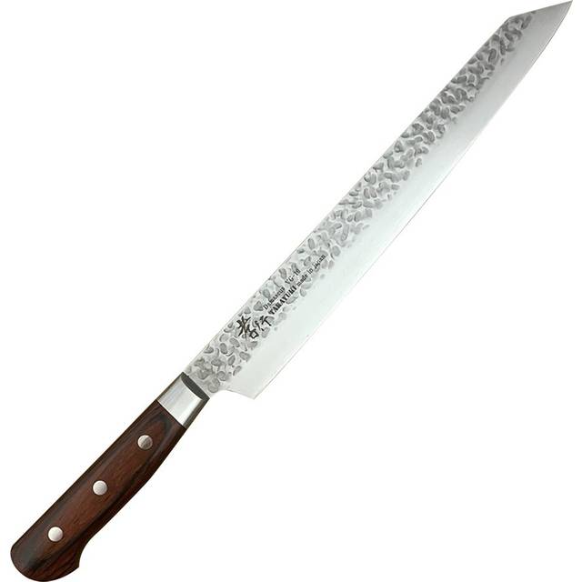 Sakai Takayuki 33-Layer VG10 Damascus Hammered Japanese 270mm Kiritsuke-Yanagiba Knife