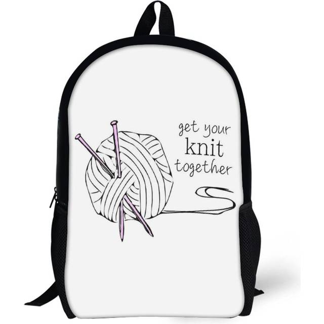 Backpacks Get Your Knit Together 17inch School Bag