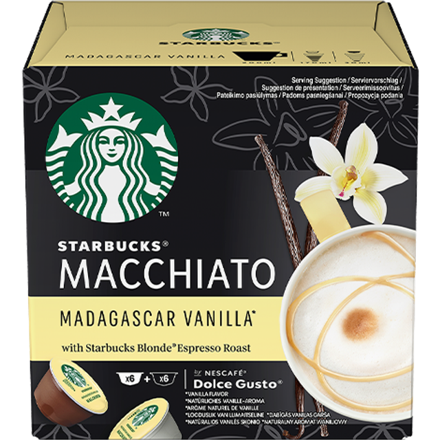 Starbucks Vanilla Macchiato Madagascar - 12 pods for Dolce Gusto