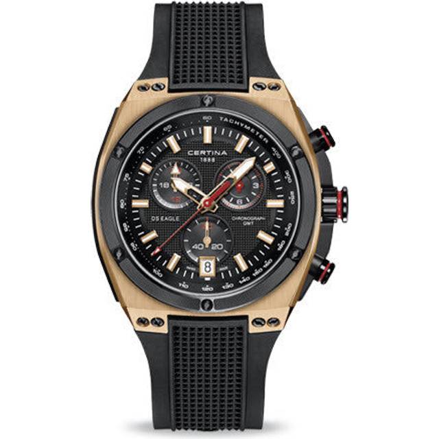 Certina Watch DS Eagle Chrono GMT Quartz - Black