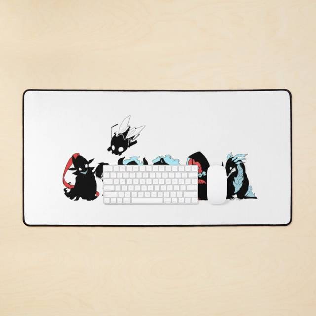 Desk Mat Solo Leveling - All Team Chibi Design Large Gaming Mouse Pad 35x16 inch