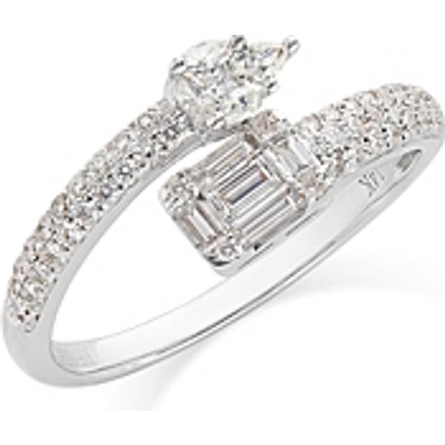 Bloomingdale's Fine Collection Diamond Pave Bypass Ring in 14k White Gold, 0.60 ct. t. w.