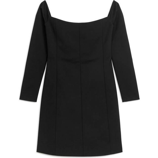 ARKET Off-Shoulder Mini Dress -Black, 36