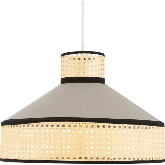 Litecraft Grace Easy Fit Light Shade 44cm Rattan - Natural