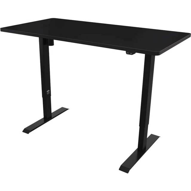 Black Electric Height Adjustable Standing Desk, 1400 x 700mm Dual Motor 100kg - DH34