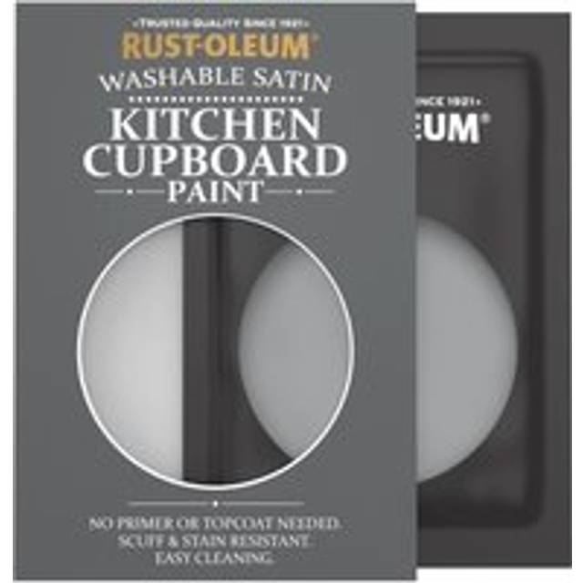 Rust-Oleum Kitchen Cupboard Satin Finish Tester Sachet - Mid-Anthracite 10ml - Anthracite - Grey