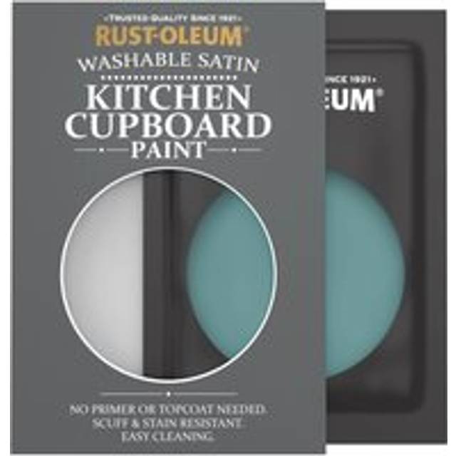 Rust-Oleum Kitchen Cupboard Satin Finish Tester Sachet - Peacock Suit 10ml - Peacock Suit - Green