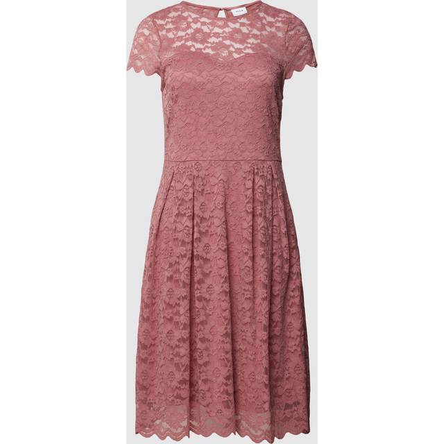 Short Sleeved Lace Party Dress