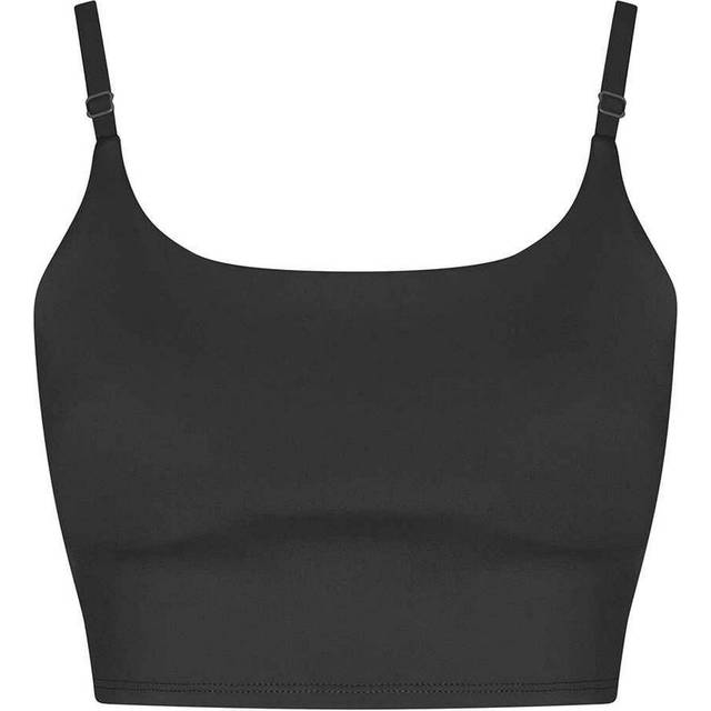 (XS, Jet Black) Awdis Womens/Ladies Just Cool Recycled Sports Bra