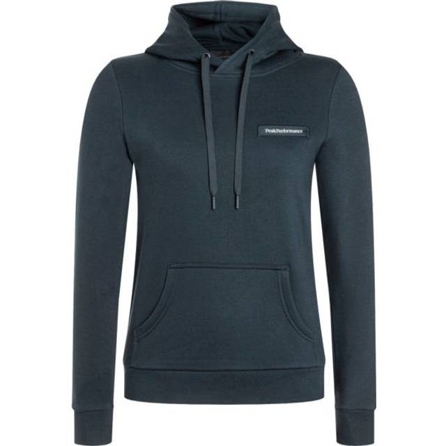 Logo Hood Sweatshirt W Blue Shadow (M) - Blå (M)