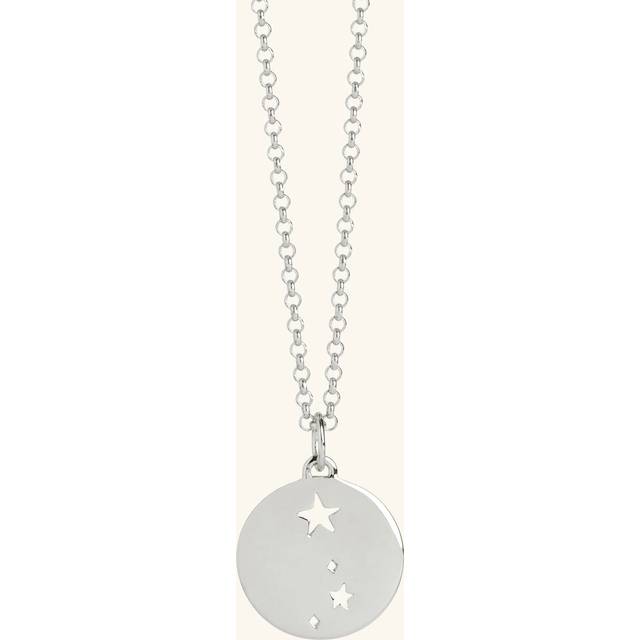 Aries Star Sign Necklace Silver