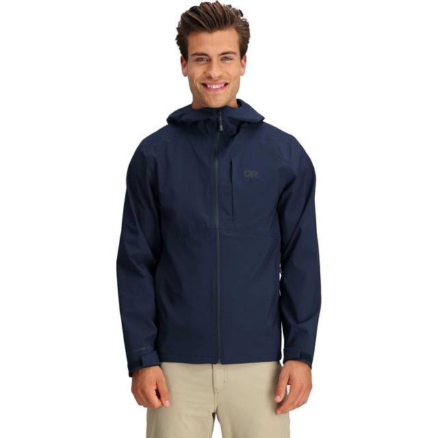 Outdoor Research Men&apos;s Dryline Rain Waterproof Jacket: Black: XXL