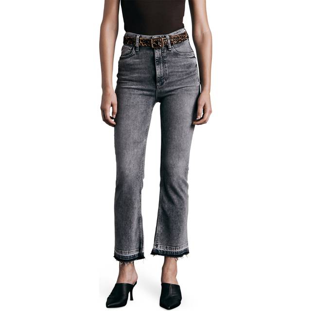 Grey Casey High-Rise Ankle Flare Jean - Blue (32)
