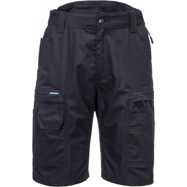 (42S, Black) Portwest Mens KX3 Ripstop Shorts