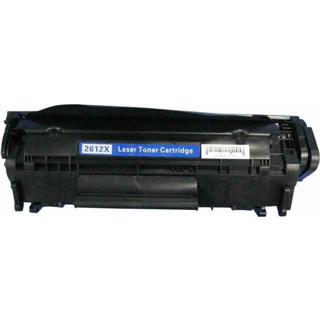Kompatibel HP Q2612X 12A XL Lasertoner, Svart, 2500 sidor