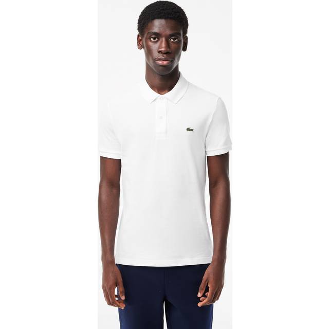 Lacoste – Vit pikétröja med smal passform-Vit/a