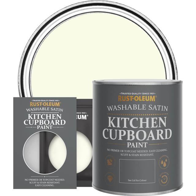 Rust-Oleum Kitchen Cupboard Paint, Satin Finish - SHORTBREAD - 750ml - Beige