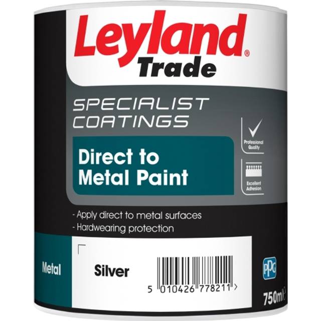 Leyland Trade Direct to Metal Paint 750ml in Silver