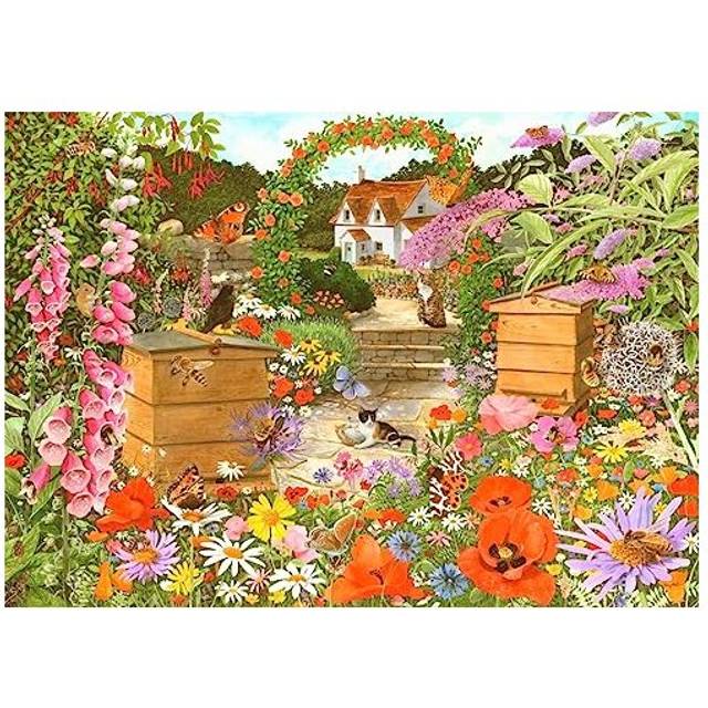 The House of Puzzles Bee Happy 1000 Piece Jigsaw Puzzle - Multi - 1000 Pieces