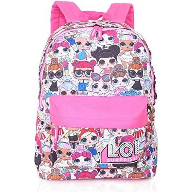 All-Over Dolls Print School Backpack - Pink - One Size