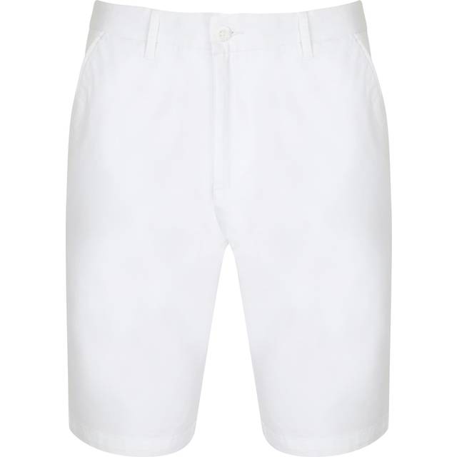 (XS, White) Front Row Womens/Ladies Cotton Rich Stretch Chino Shorts