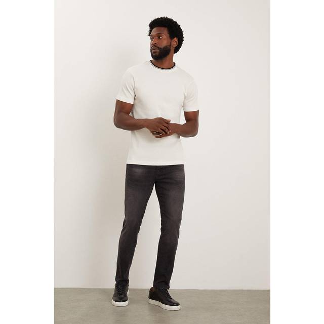 Burton Men Black Wash Skinny Fit Jean | Size: 38R - black