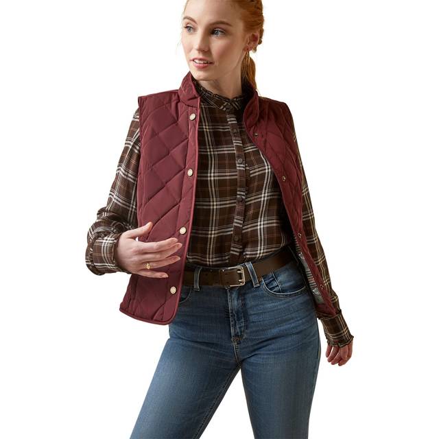 Ariat Ladies Woodside Vest Tawny Port