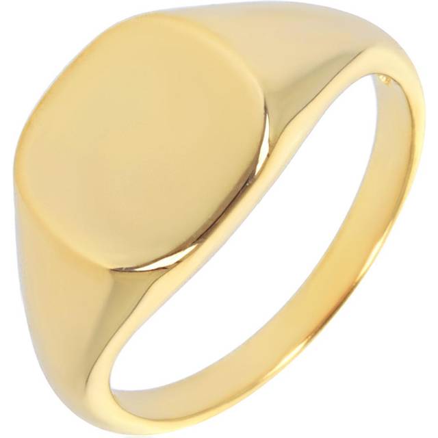 Signet Ring Gold Plated 'Charles' golden - 10x9 mm 54 gold