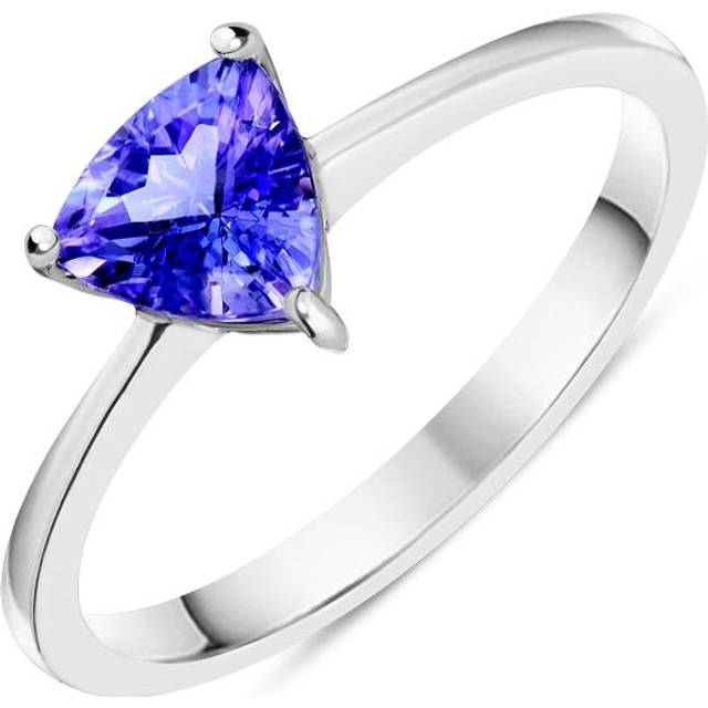 18ct White Gold 0.73ct Tanzanite Trillion Solitaire Ring
