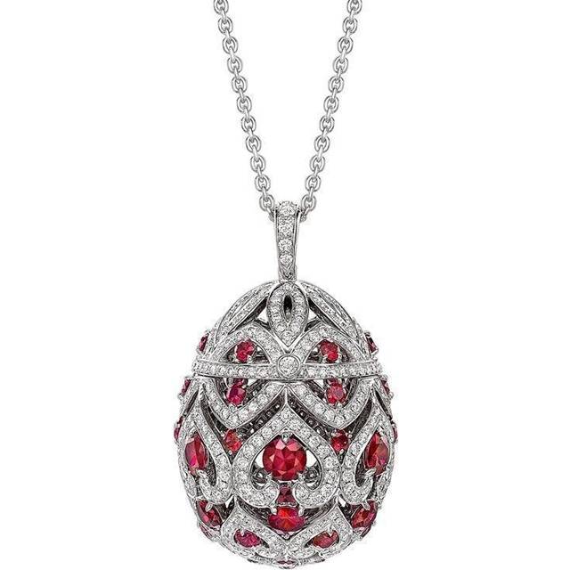 Faberge Imperial Zenya Ruby Pendant - Silver