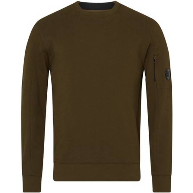 C.P. Company Mens Diagonal Raised Fleece Sweatshirt in Green Cotton - Size Small