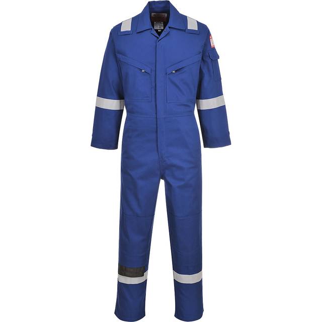 Portwest Flame Resistant Light Weight Anti-Static Coverall 280g - Royal Blue - 3XL