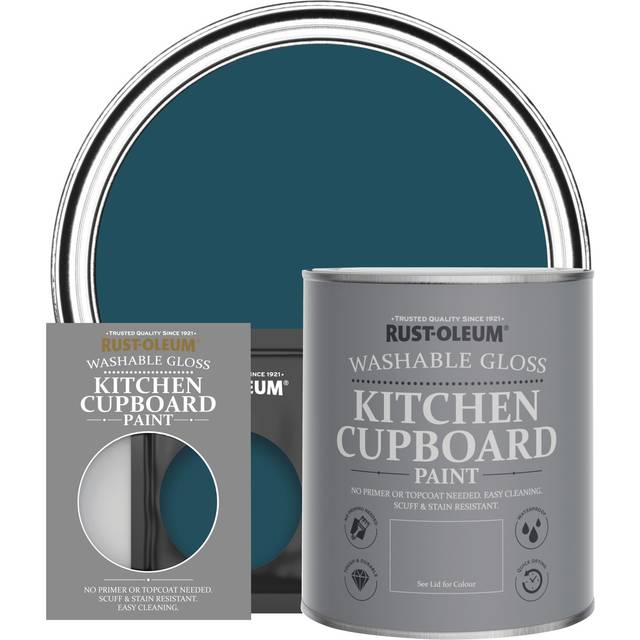 Rust-Oleum Kitchen Cupboard Paint, Gloss Finish - Commodore Blue - 750ml