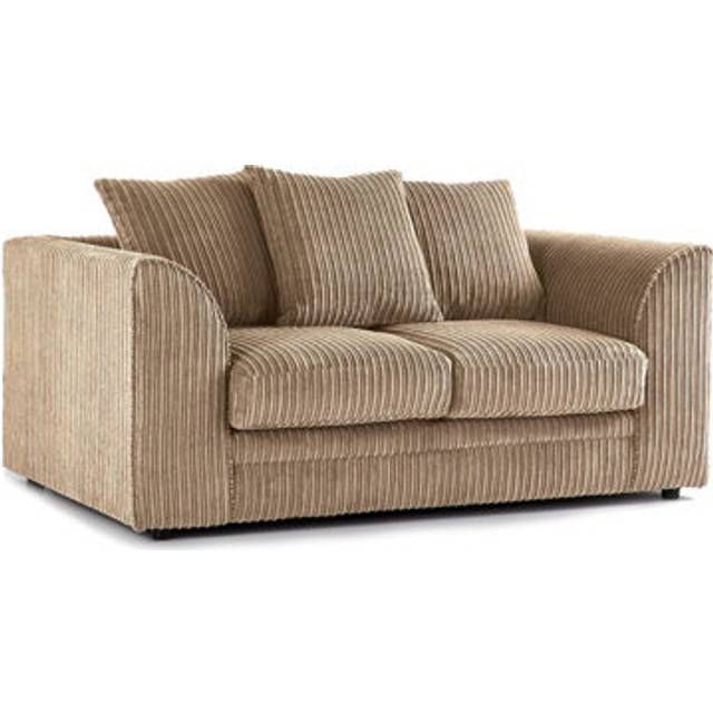 Luxor Jumbo Cord Fabric 2 Seater Sofa - Camel - One Size