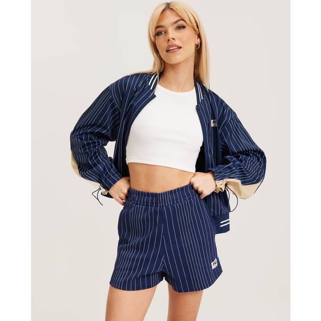 Fila damen kurze hose tebra high waist shorts medieval blue/antique white irregu