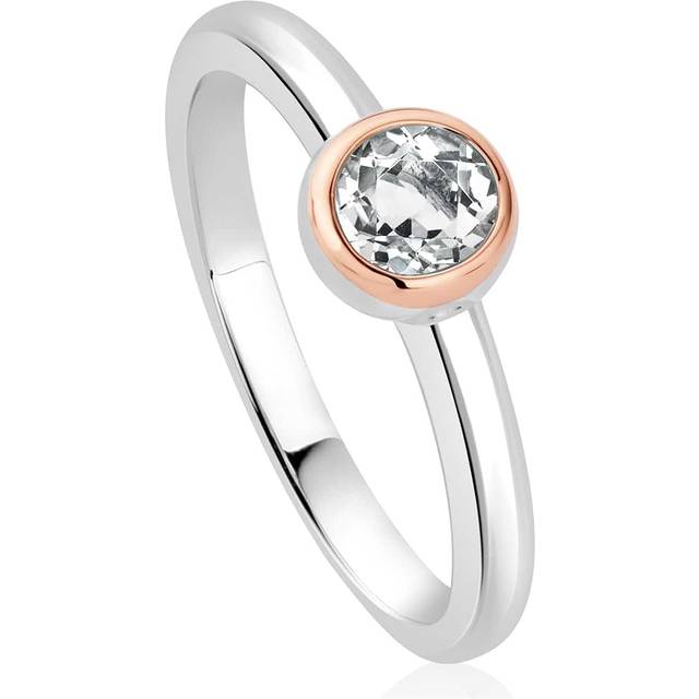 Clogau® Celebration Sterling Silver Single Stone Ring with Topaz