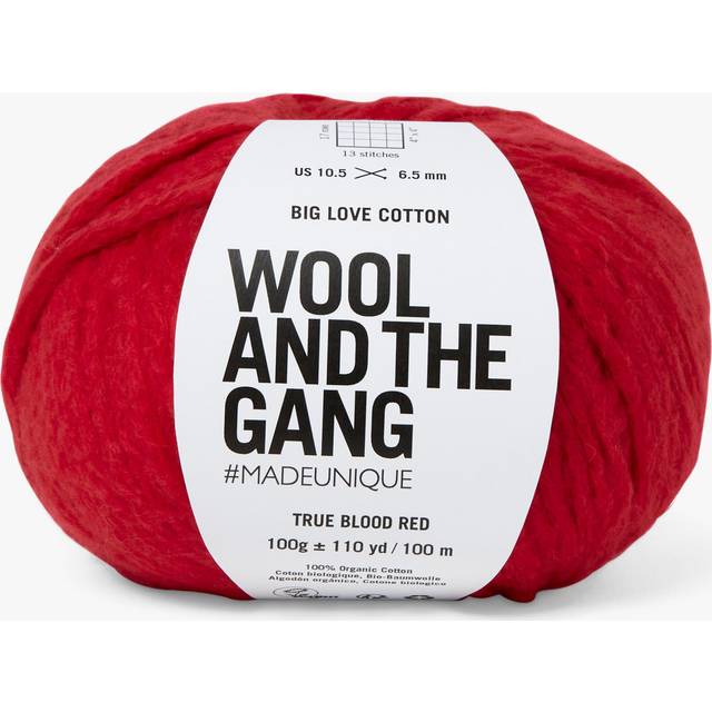 Wool And The Gang Big Love Cotton True Blood Red Knitting And Crochet Yarn