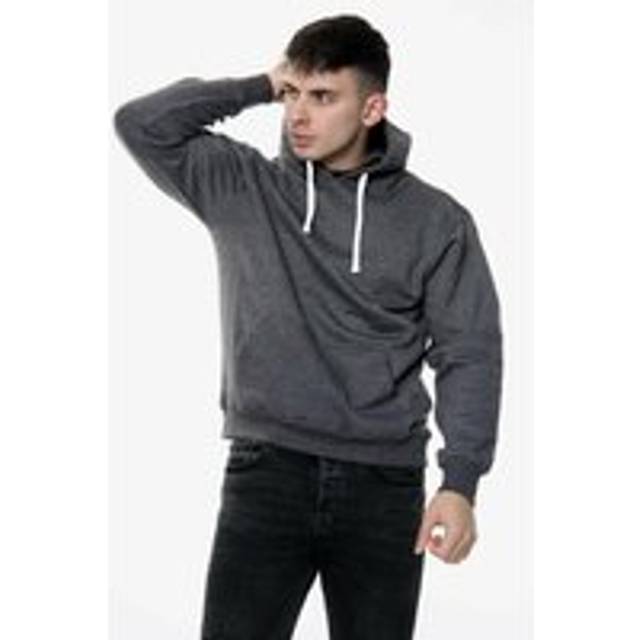 Mens Plain White Cords Hoodie