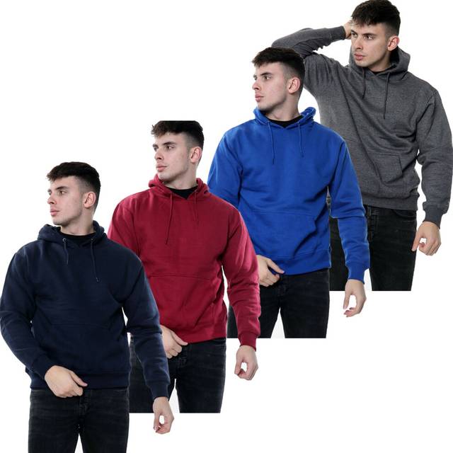 Mens Plain White Cords Hoodie