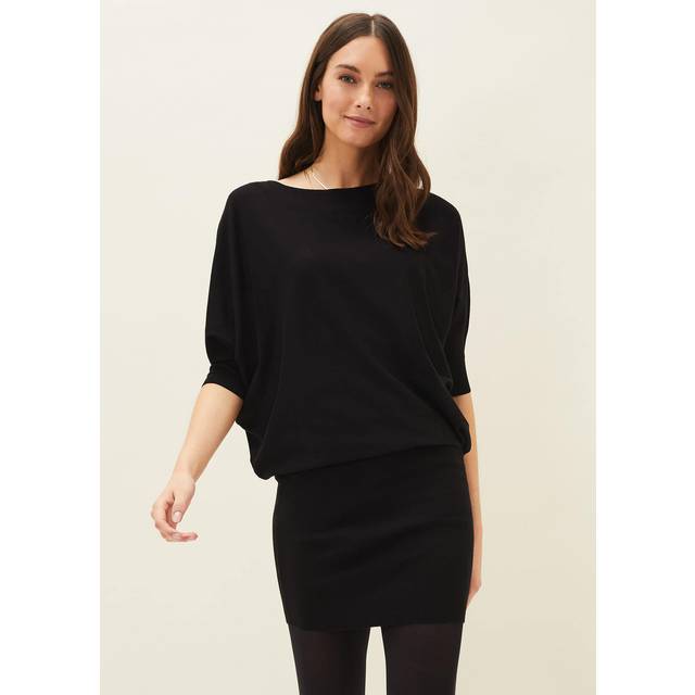 Becca Knitted Dress - Black - Phase Eight offers inclusive collections, with each style expertly created by the in-house team of designers. Daily basics and occassionwear can be found across each line, with hand-drawn prints adorning many of the brands creations. With versatility and sophistication in mind, you are sure to find a piece that you will continue to reach for year after year.