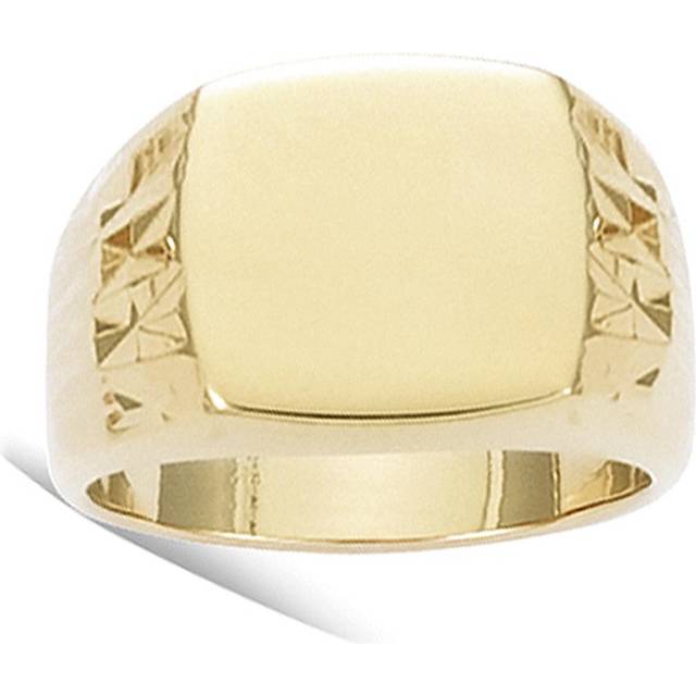 Signet ring Gold Plated 'Charles' golden - 13x9 mm 70 gold