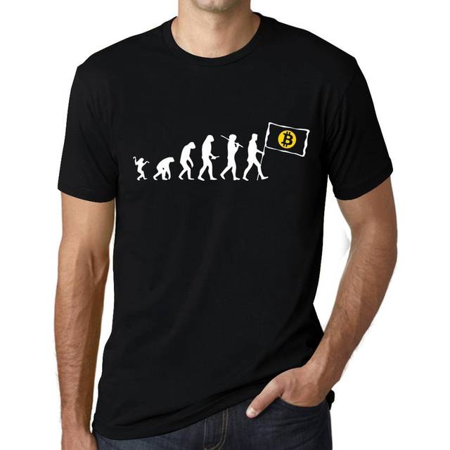 ULTRABASIC Graphic Men's T-Shirt BTC Revolution - HODL BTC Tee Crypto Funny Gift Idea XS white smoke
