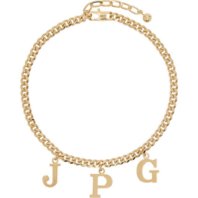 Jean Paul Gaultier Womens Gold Brand-initial Brass Necklace 1size - GOLD