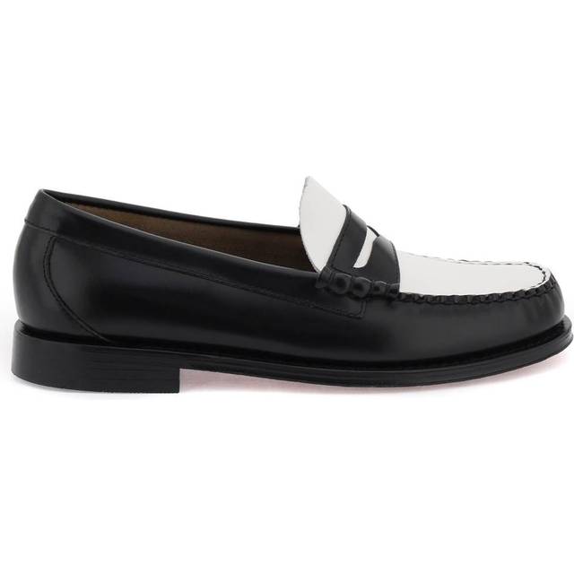 G.H. Bass Weejun Heritage Larson Moc Penny Loafer (Black & White - 7) - Size 7 - Men's