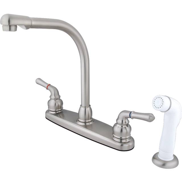 Kingston Brass KB758 Magellan 8-Inch Centerset Kitchen Faucet  Brushed