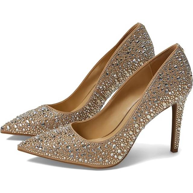 Michael Kors Alina Flex High Pump, damers klacksko, Pale Gold, 39.5 EU