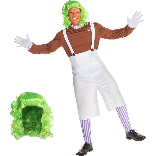 Chocolate Factory Worker Costume Men, Chocolate Factory Costume, Adult Book Character Costumes, Large