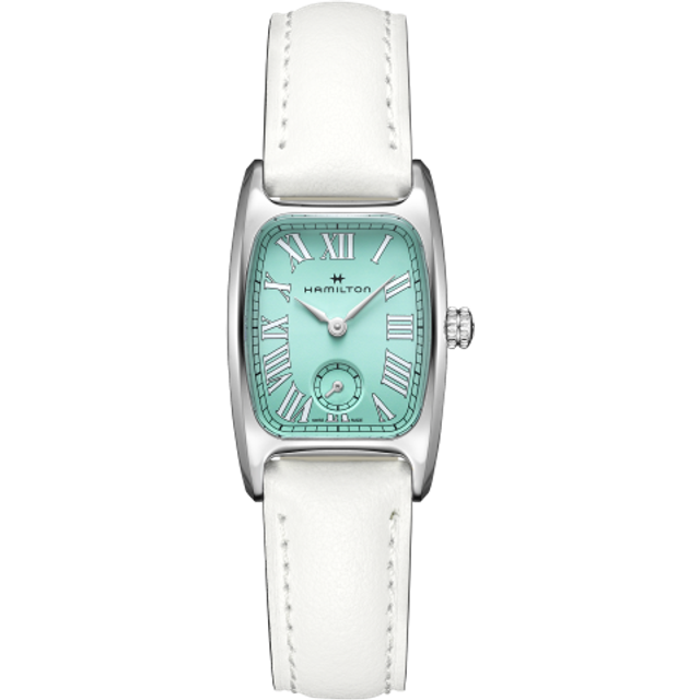 Hamilton American Classic Boulton Small Second Quartz M Green Dial Leather Strap Women's Watch H13321861